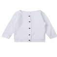 thumbnail image 1 of Boys Girls Knited Solid Color Button-down Cardigan Sweater 0-24M, 1 of 7
