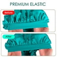 thumbnail image 6 of DODAMOUR Extra Long Satin Bonnet for Women, Adjustable Braid Bonnet with Tie Band, Double Layer Elastic Silk Bonnet for Braids Hair Sleeping Cap (Green), 6 of 7