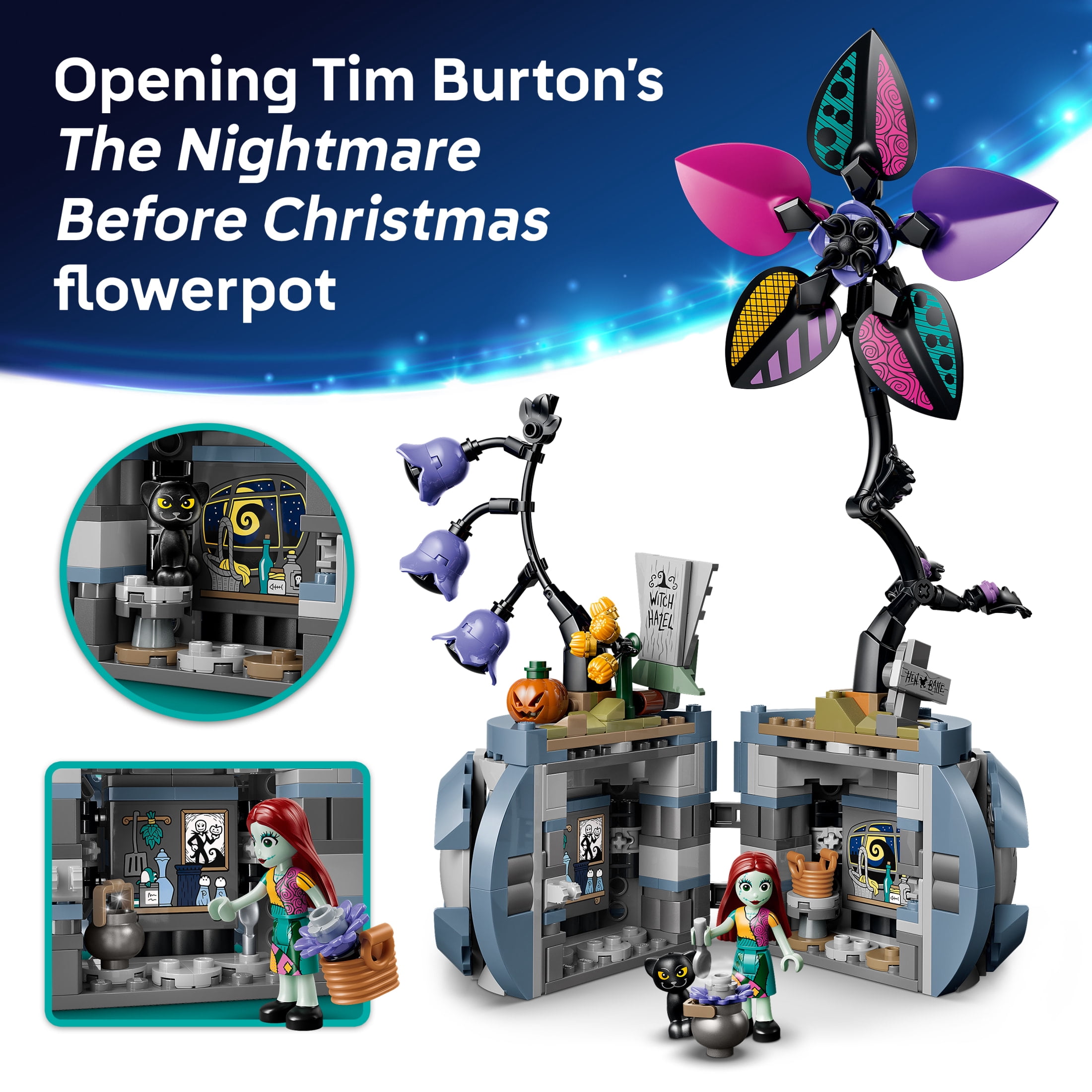 LEGO Disney Sally's Flowerpot Building Toy - The Nightmare Before Christmas Set for Girls & Boys, Ages 9+ - Kids Room and Desk Decor - Gift for Birthdays - 43288