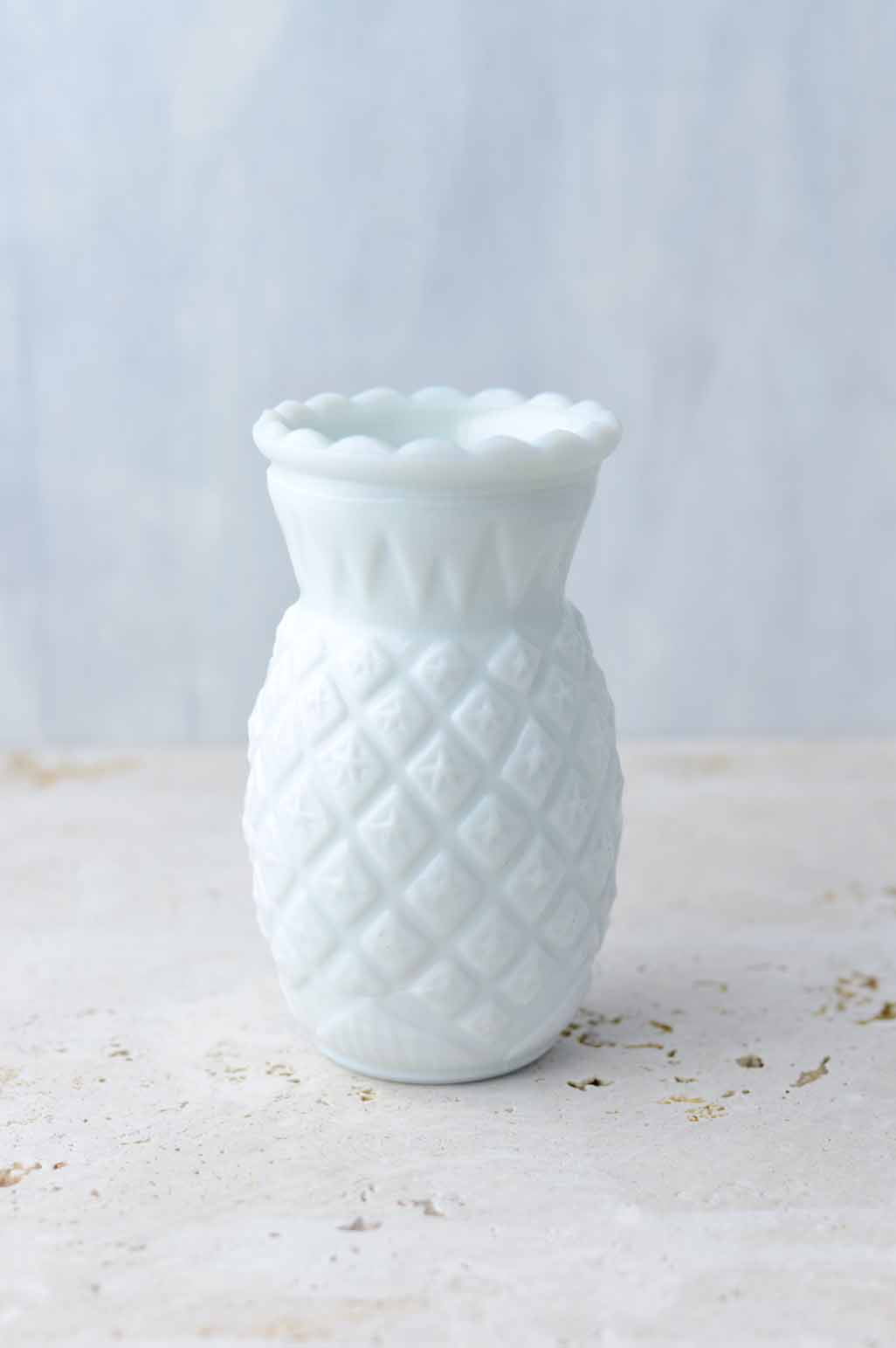 Soap Dish THREE Pieces Mid Century Heavy White Milk Glass Mug Vase