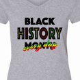 thumbnail image 4 of Inktastic Black History Month Every Day Women's V-Neck T-Shirt, 4 of 5