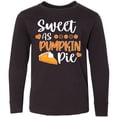 thumbnail image 3 of Inktastic Thanksgiving Sweet as Pumpkin Pie Long Sleeve Youth T-Shirt, 3 of 5