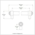 thumbnail image 2 of Allied Brass 18-in Refrigerator Pull, Venetian Bronze, 2 of 2