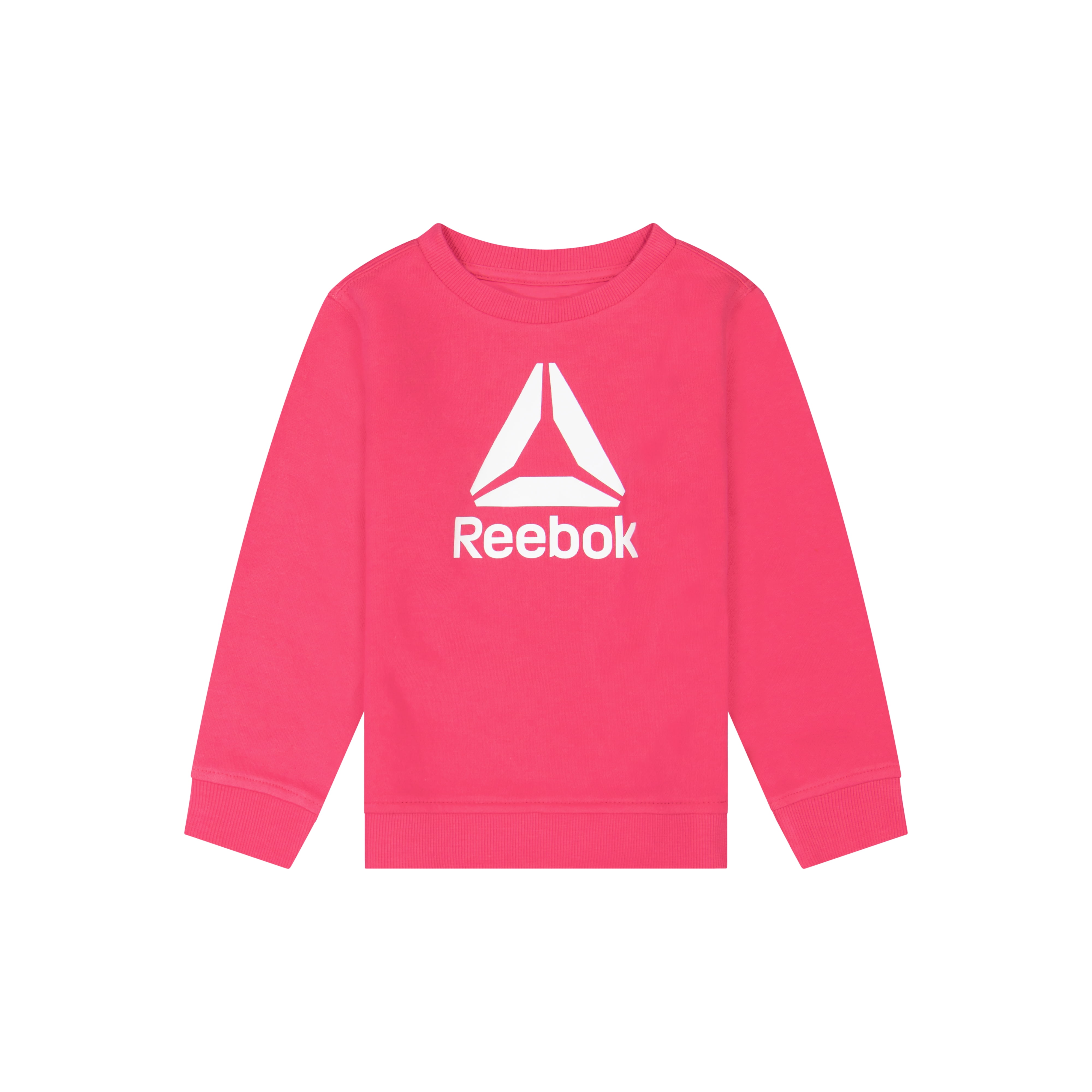 Reebok Toddler Fleece Crew and Jogger Set, 2-Piece, Sizes 12M-5T