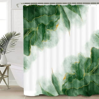 Modern Shower Curtain White Honeycomb Shape Waterproof Shower Curtains Set  With 12 Hooks Fabric Bathroom Shower Curtain Housewarming Gift 