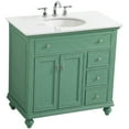 thumbnail image 3 of Elegant Lighting Vf12336-Vw Otto 36" Free Standing Single Basin Vanity Set - Grey, 3 of 7