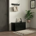thumbnail image 2 of HOMCOM Coffre de Rangement pour Salon, Boîte en Bois, 31,5 Po L, Noir, 2 of 10