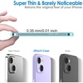 thumbnail image 2 of JETech Ultra Slim (0.35mm Thin) Case for iPhone 13, 6.1-Inch, Camera Lens Cover Full Protection, Lightweight, Matte Finish PP Hard Minimalist Case, Support Wireless Charging (Purple), 2 of 7
