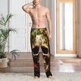 thumbnail image 3 of Cauagu Butterfly Flower Plant Skull Mens Pajama Pants Sleep & Lounge Pants,PJ Bottoms with Pockets-X-Large, 3 of 7