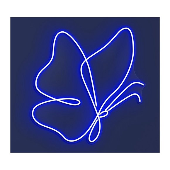 Letrero De Neón Con Luz LED Mariposa, Tienda Animales, Decoración Pared Para Habitación Infantil, Dormitorio, Guardería, 42cm