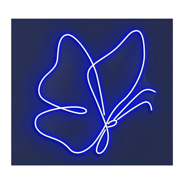 Letrero De Neón Con Luz LED Mariposa, Tienda Animales, Decoración Pared Para Habitación Infantil, Dormitorio, Guardería, 42cm