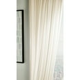 thumbnail image 3 of Martha Stewart Glacier Curtain Panel Pair, Ivory, Pole Top, Sheer, Indoor, Adult, 2 Piece Set, 50" x 84", 3 of 7