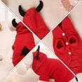 thumbnail image 3 of Disfraz de mascota de Halloween Diablo estereoscópico Ropa única para cachorro de mascota, 3 of 6