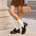 thumbnail image 3 of Zapatos DREAM PAIRS Mocasines Chunky con Plataforma Negros Talla 9.5, 3 of 7