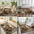 thumbnail image 4 of Area Rugs 3'x5', Vintage Rooster Carpet Runner Indoor Outdoor Rugs Home Decor Aesthetic, Barn Farmhouse Art Animals Tree Non Slip Mats Washable Accent Rug for Living Room Bedroom, 4 of 8