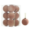 thumbnail image 3 of Cadancy 12 Pcs Velvet Christmas Ornaments Balls for Tree Flocked Shatterproof Hanging Decorations Xmas Party Holiday Decor Winter Festive Party Decoration, 3 of 7