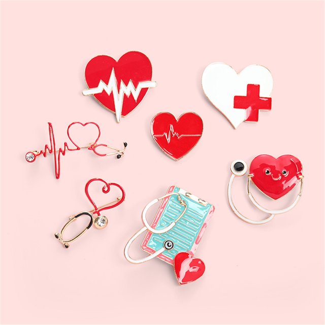 onlyliua Liquidación de Rebajas de Hoy Broche Creativo En Corazon Rojo