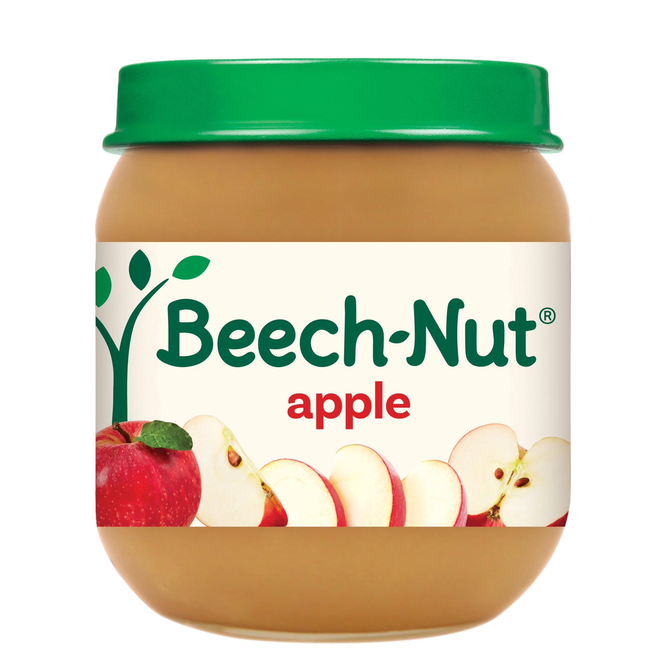 (3 pack) Beech-Nut Stage 2 Baby Food, Apple, 4 oz Jar