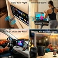 thumbnail image 4 of 5.1 Bluetooth Aux Adapter Receiver & Transmitter Rechargeable for Headphones Speaker, 3.5mm Bluetooth Adapter for Airplane Treadmill Flight MP3 Player TV Car Home Stereo System, 4 of 8