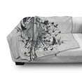 thumbnail image 3 of King Soft Flannel Fleece Throw Blanket, Reign of the Jungle Forest of Courage Safari Animal Lion Grunge Design, Cozy Plush for Indoor and Outdoor Use, 60" x 80", Black and White, by Ambesonne, 3 of 6