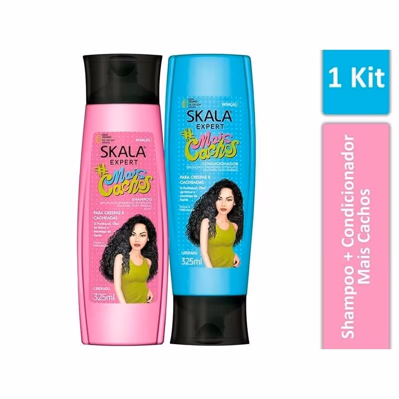 SKALA Expert Mais Cachos Shampoo and Conditioner 325 ml Kit