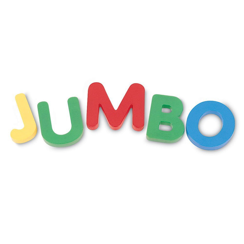 Learning Resources Jumbo Magnetic Uppercase Letters 40 Piece Assorted