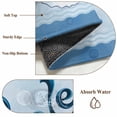 thumbnail image 6 of Round Rug 3.3Ft Washable Non-Slip, Navy Blue Whale Circle Area Rugs for Living Room Bedroom, Summer Coastal Bubbles Ocean Waves Indoor Floor Mats Carpet Runner for Home Decor Aesthetic, 6 of 8