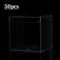 250Pcs Clear Plastic Boxes for Gifts Pvc Packing Box Gift Packaging ...