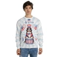 thumbnail image 4 of Happy 4th of July Patriotic Bernese Mountain Dog Marching Band Uniform Balloons Fireworks All Over Print 3D Sweatshirt Unisex Merch Berner Lover Gifts - 13009, 4 of 6