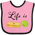 thumbnail image 3 of Inktastic Life is Sublime- Cute Food Pun Boys or Girls Baby Bib, 3 of 4