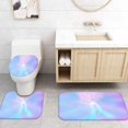thumbnail image 4 of White and Grey 4 Pcs Shower Curtain Sets with Rugs, Marble Bathroom Sets with Shower Curtain and Rugs, Abstract Bathroom Decor, 4 of 6