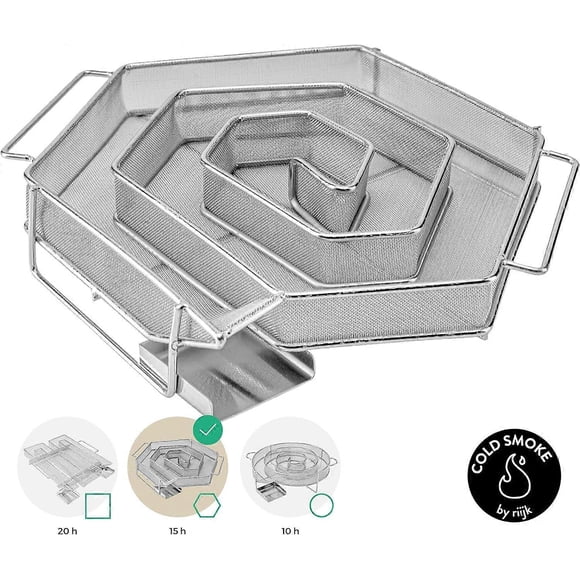 Smoke generator for professional smokehouses - for smokers in ovens - 6 corners