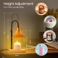 thumbnail image 2 of LOFTER-PRO Candle Warmer Lamp with Timer, Dimmable, Adjustable Height, Electric Top Down Melting for All Jar Candles, Home Decor Wax Melter Light, Includes 2 Halogen Bulbs, Flower, 2 of 8