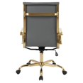 thumbnail image 5 of Scranton & Co High-Back Faux Leather Office Chair With Gold Frame in Gray, 5 of 6