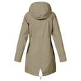thumbnail image 4 of QHFBli Rain Jacket Women Waterproof Windbreaker Lightweight Rain Jackets with Pockets Striped Lined Raincoats with Hood, 4 of 4