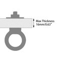 thumbnail image 4 of Perno anular de acero inoxidable M6 con tuercas y arandela, paquete de 4, 4 of 6
