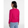 thumbnail image 4 of Time and Tru Women's Crewneck Sweater with Long Sleeves, Lightweight, Sizes XS-XXXL, 4 of 6