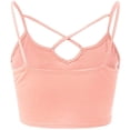 thumbnail image 4 of LEAVINGSUO Tank Tops for Women under $5 Fashion Woman Lace Sleeveless Tops T-Shirt Summer Solid Vest Loose BlouseS Pink L, 4 of 5