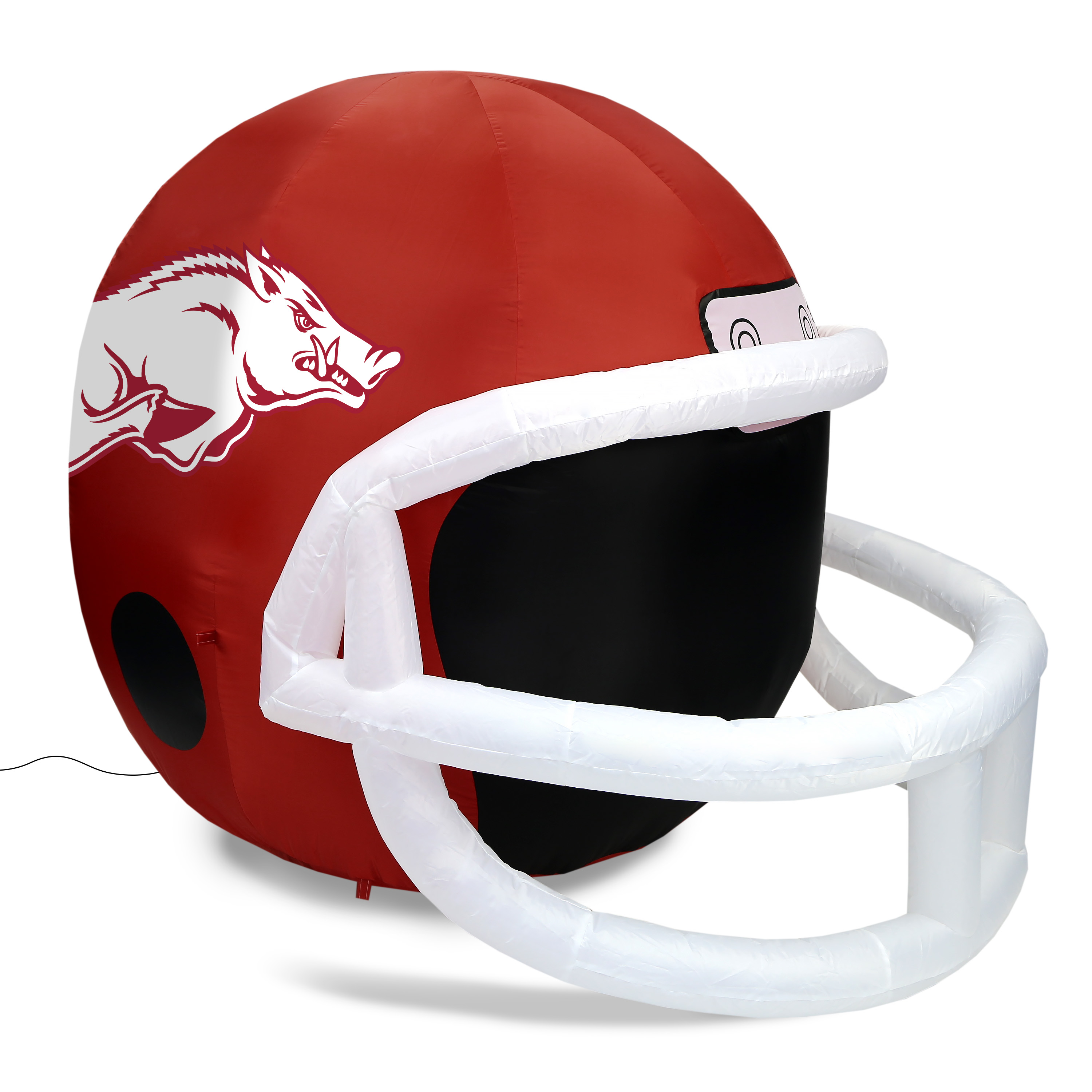NCAA Arkansas Razorbacks Team Inflatable Lawn Helmet, Red, One Size