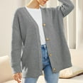 thumbnail image 4 of BSDJILFG Cardigans for Women Plus Size Chunky Sweater New Fall Dressy Button Up Cable Knit Loose Fit Cardigan ,Sizes S-3XL, 4 of 8