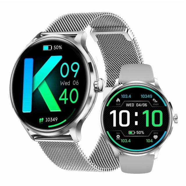 Pulsera inteligente QS80 con asistente de voz para llamadas a prueba de agua
