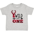 thumbnail image 3 of Inktastic Plaid Deer Wild and 1 with Arrow Boys or Girls Baby T-Shirt, 3 of 5