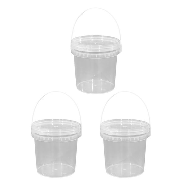 ice cream bucket, ice cream freezer container, transparent storage