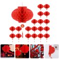 thumbnail image 1 of Minkissy 20Pcs New Year Red Lanterns Festive Hanging Lanterns for Spring Festival Decoration, 1 of 5