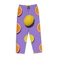 thumbnail image 4 of Xecao Yellow Lemon And Orange Women's Straight Lounge Pajama Pants: The Epitome of Relaxed Sleepwear, 4 of 9