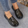 thumbnail image 6 of Miluxas Women's Penny Loafers - Chunky Platform Slip-On Shoes for office Work & Business Casual - Comfortable Dressy Fashion Loafers Black 7(39), 6 of 9