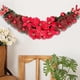 thumbnail image 2 of Arco de boda rústico con flores, decoración de coronas, adornos, bolas artificiales. Rojo, 2 of 9
