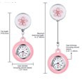 thumbnail image 5 of SHAR 4 Pieces Nurse Watch Pocket Watch Doctor Pocket Watch Student Examination Form Is Retractable (Pink), 5 of 5