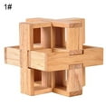 thumbnail image 3 of Dosaele Classic Wooden Puzzle Cube Ball Kongming Luban Lock Brain Teaser Adult Toy, 3 of 9