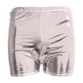 thumbnail image 5 of BLVB Womens Booty Shorts Low Rise Shiny Hot Pants Bottoms Clubwear for Party Dance Festival, 5 of 5